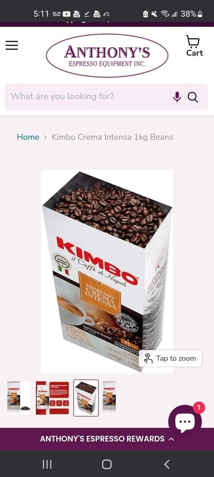 KIMBO 1kg Espresso Coffee Beans - photo 4