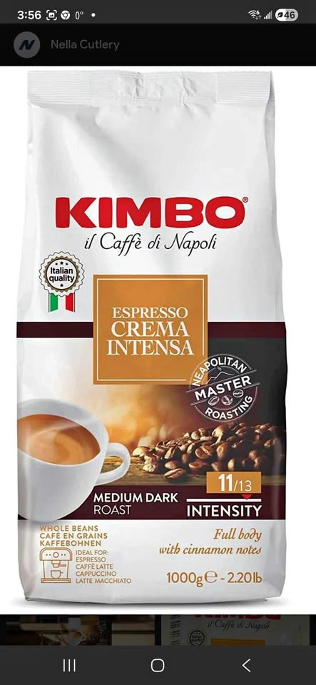 KIMBO 1kg Coffee Beans Espresso