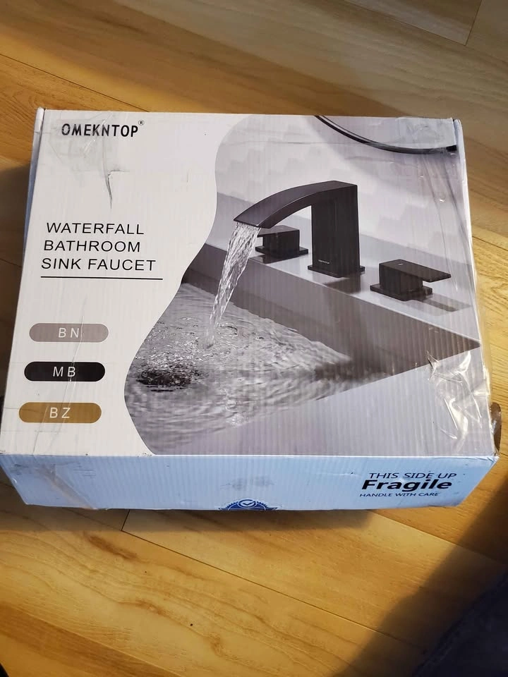 Brushed Gold Waterfall Bathroom Faucet - photo 3