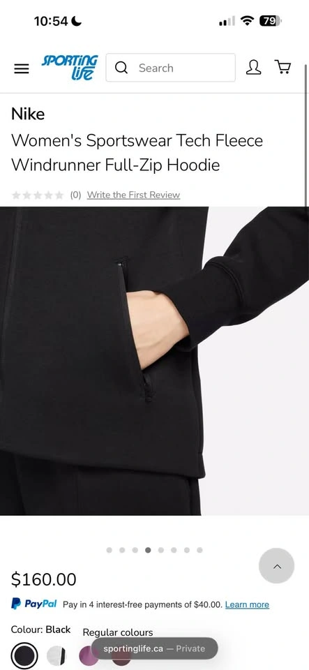 Nike Tech Fleece Jacket – Black, Size S - photo 3