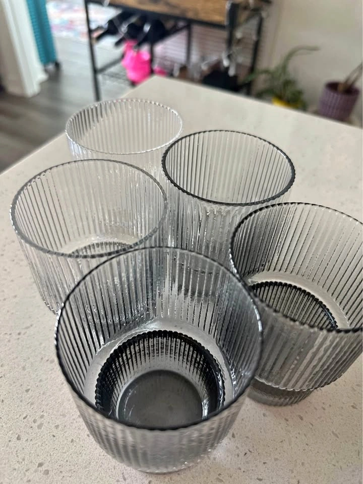 Set of 5 Small Drinking Glasses