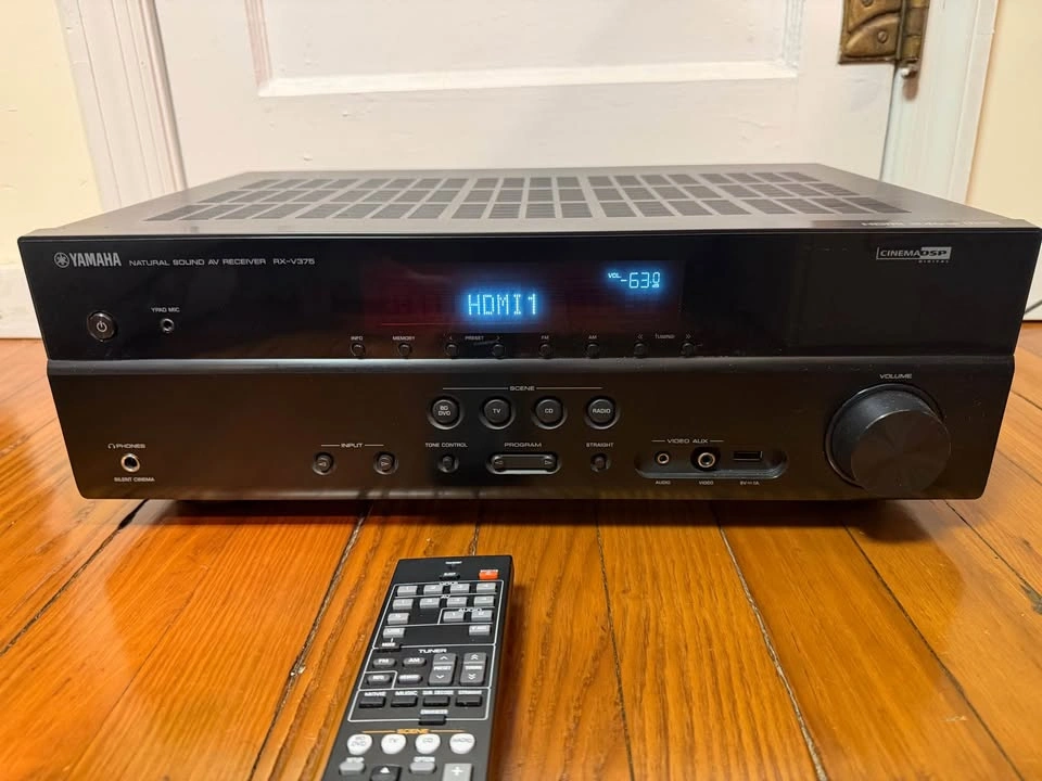 Yamaha RX-V375 5.1 Ch Receiver Amp Stereo w/ Remote - photo 2
