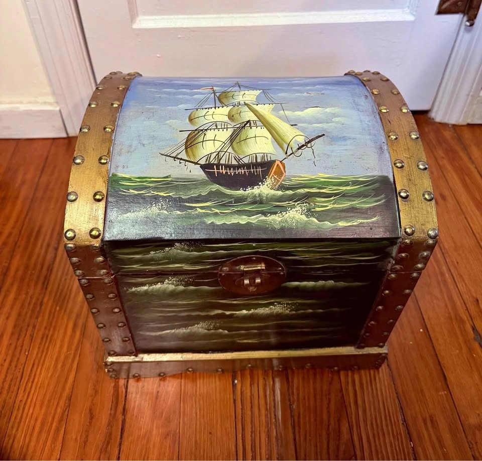 Small Hand Painted Chest