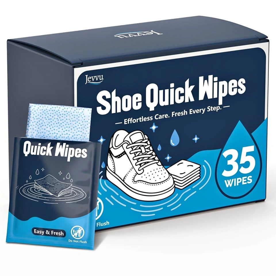 Jevvu Shoe Quick Wipes 35 Wipes Sneaker Cleaner