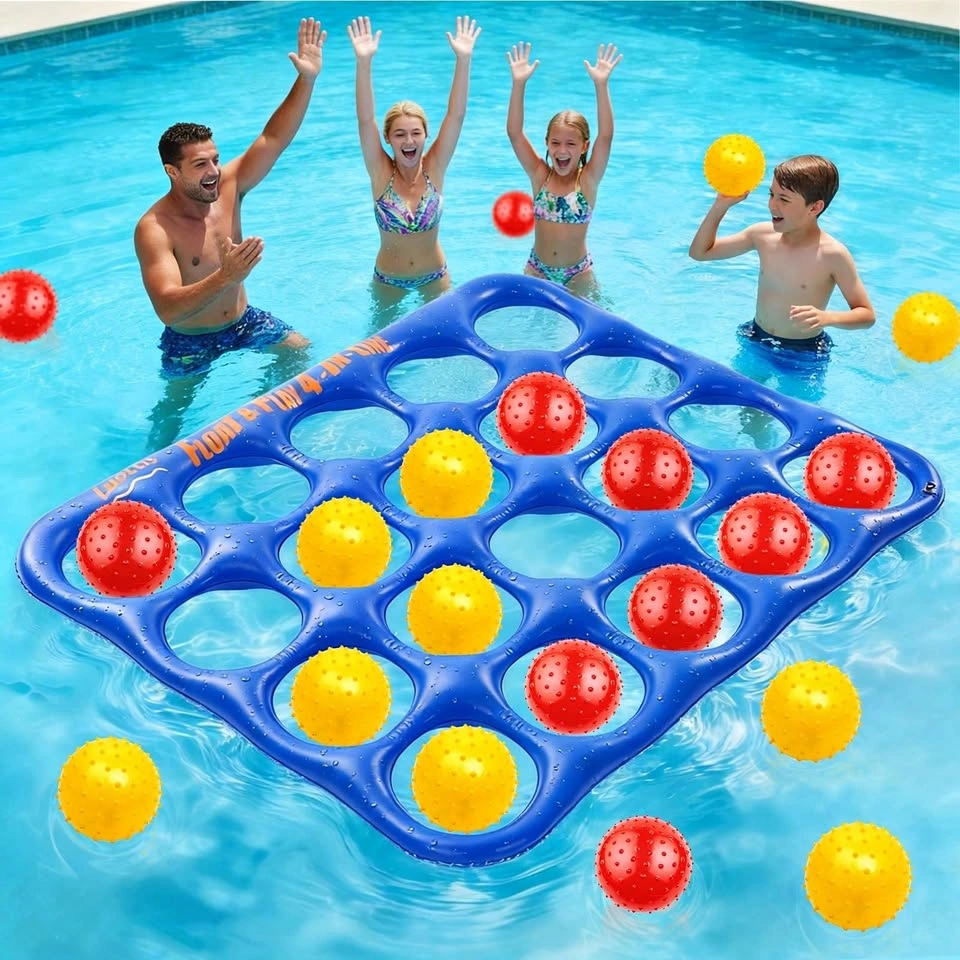 Luottis Inflatable Pool Game Float & Play 4-In-Line