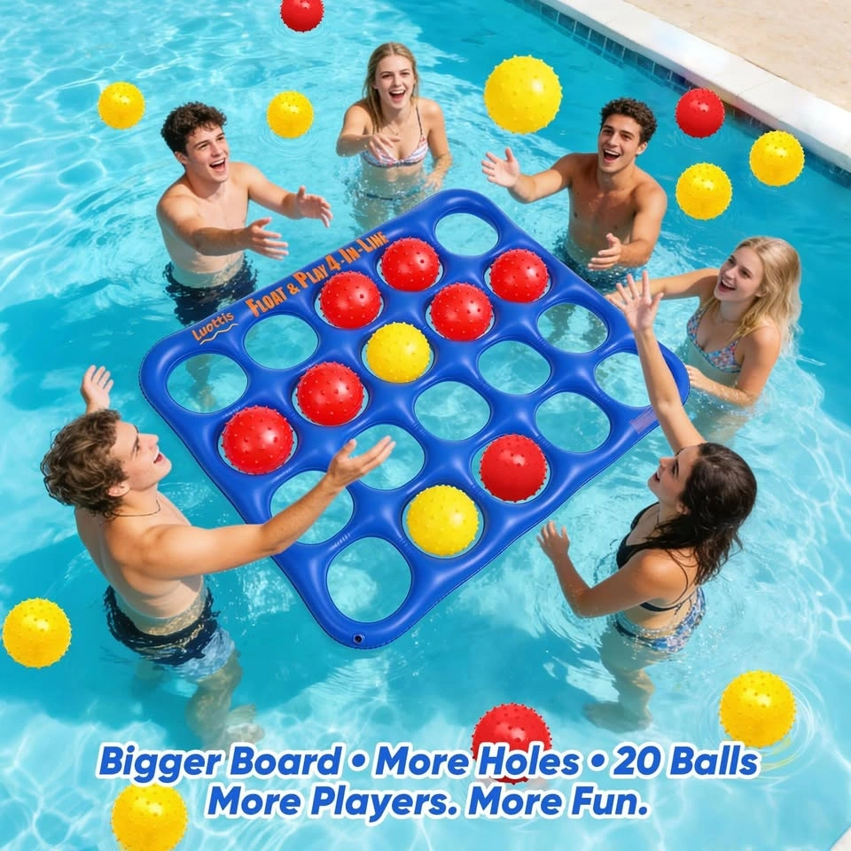 Luottis Inflatable Pool Game Float & Play 4-In-Line - photo 2