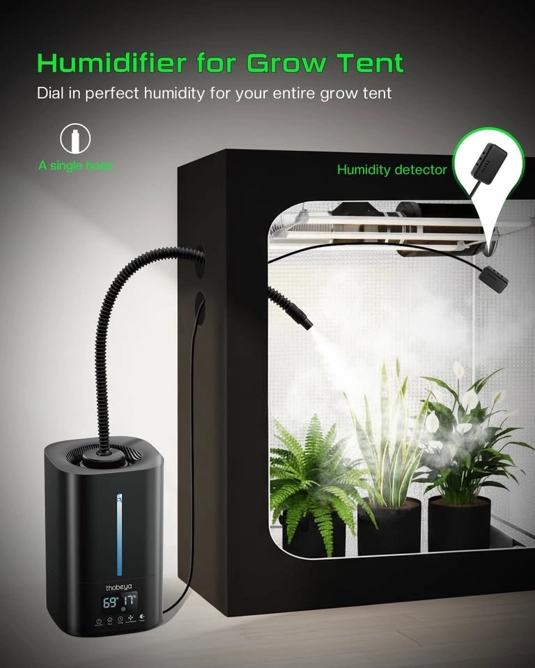 thobeya Ultrasonic Humidifier 5L for Reptile Tank Grow Tent Dual - photo 4