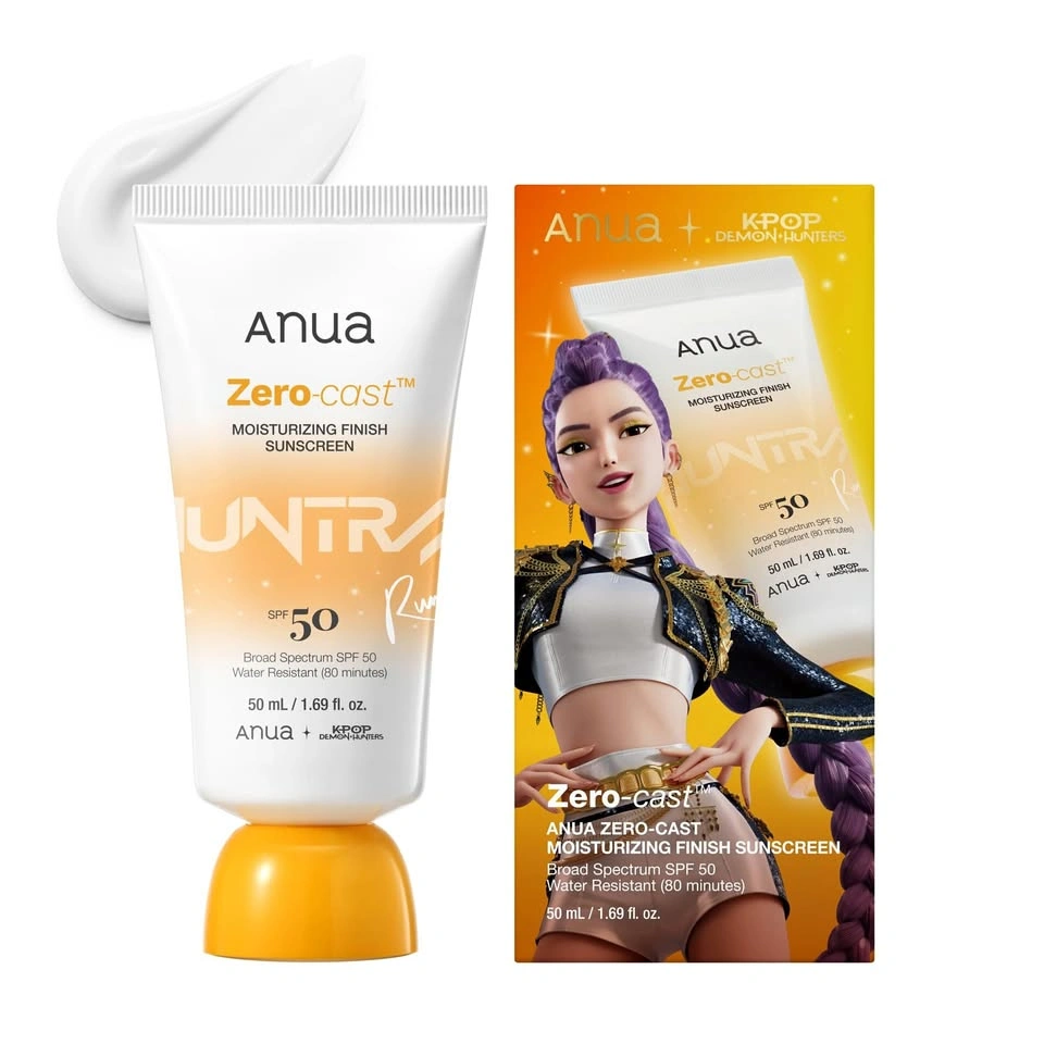 Anua Zero-Cast Moisturizing Finish Sunscreen SPF 50