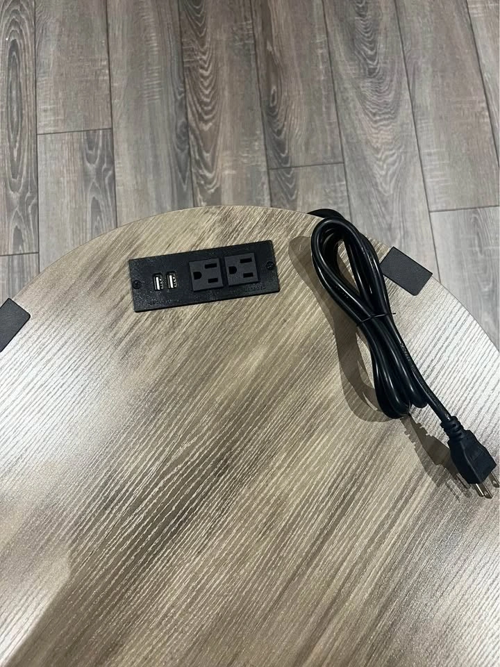 Modern End Table - Grey Wash - photo 4