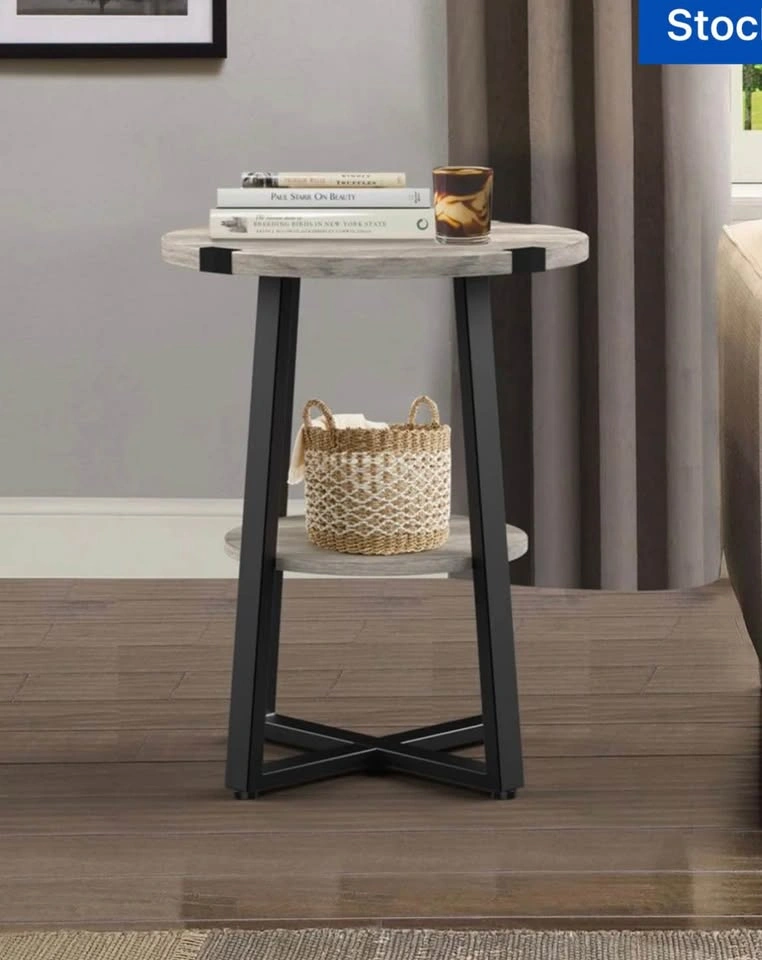 Modern End Table - Grey Wash - photo 5