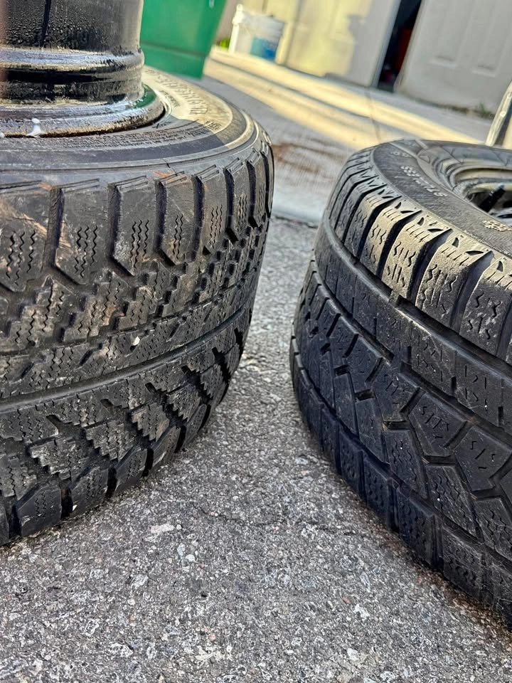 2 Tires (215/55R16) with Rims + 1 Extra Rim