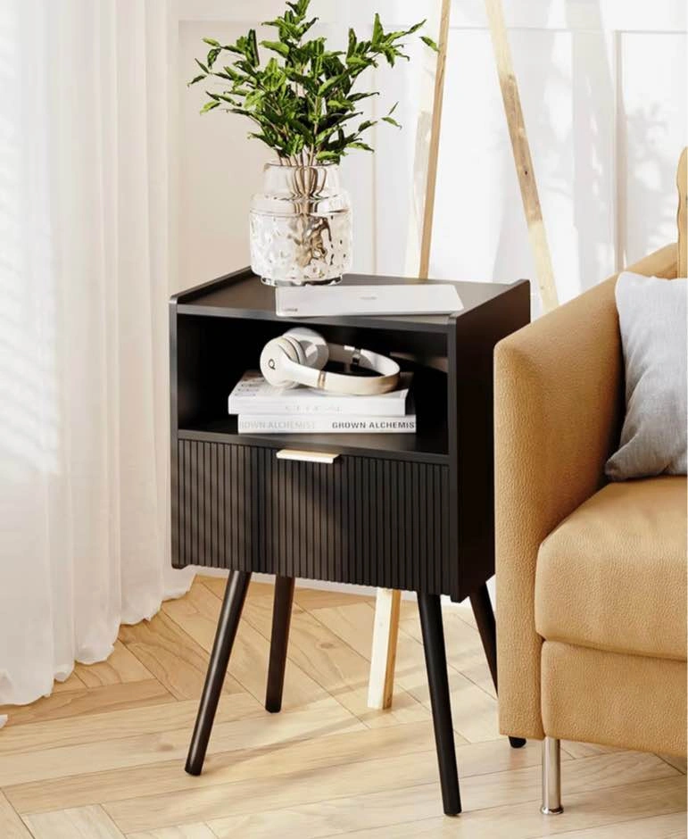 Modern bedside table with storage - photo 2