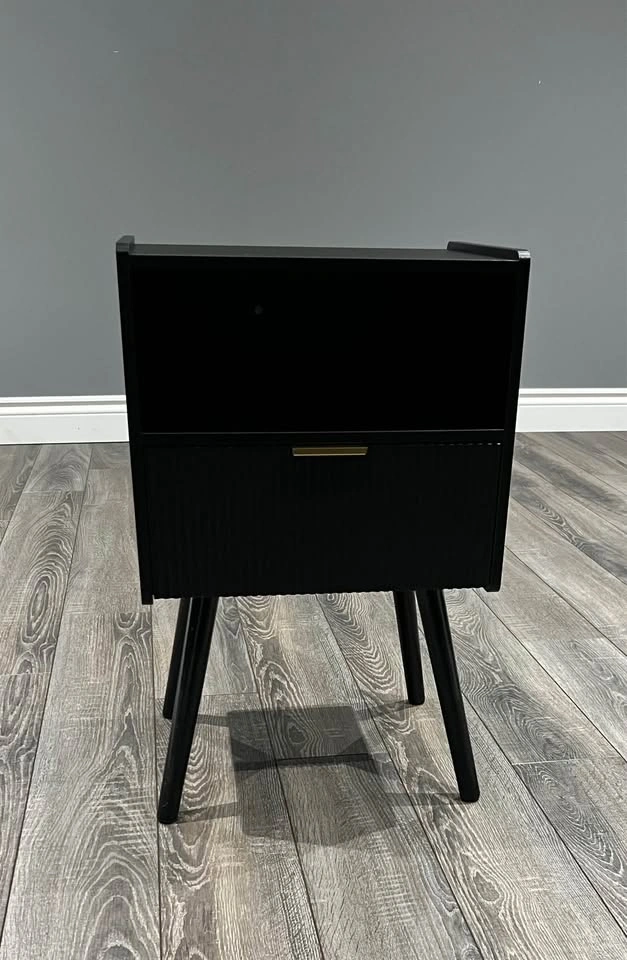 Modern bedside table with storage - photo 4