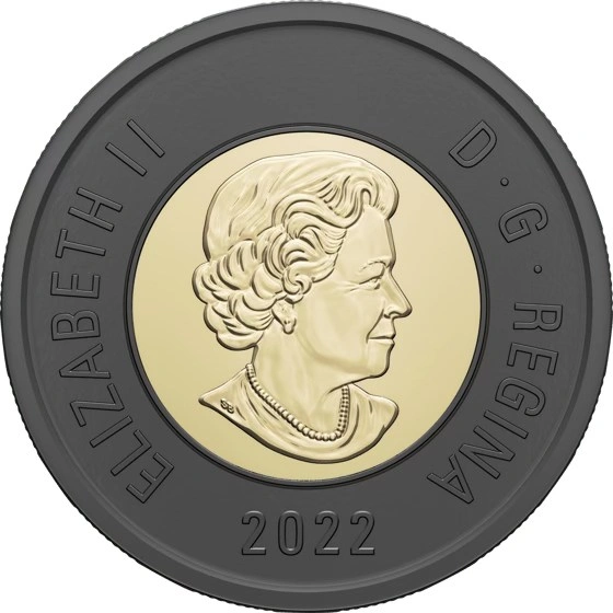 2022 Elizabeth Black Toonie Roll (Unopened Mint Roll) - photo 5