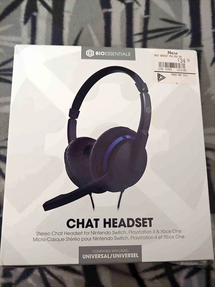 Biogenik Bio essentials Chat Headset for Switch, PS, Xbox