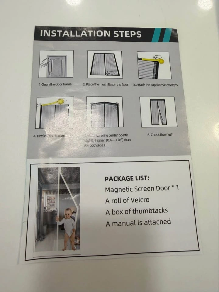 White Magnetic Screen Door - photo 4