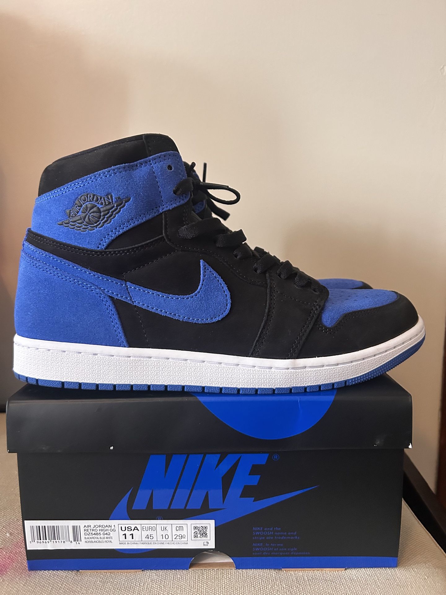 Air Jordan 1 Royal Reimagined Sz 11