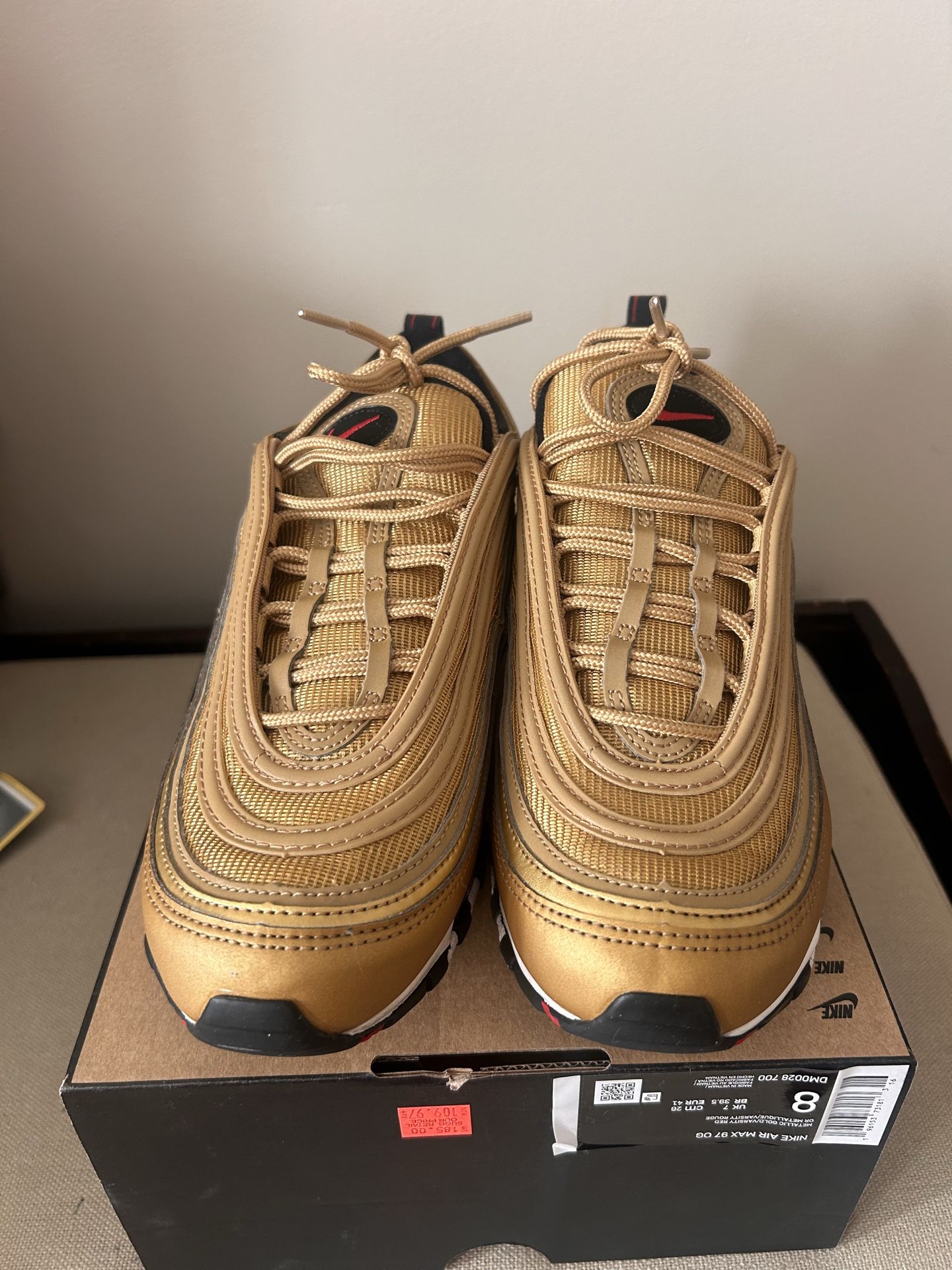 Nike Air Max 97 Gold Bullet Sz 8 - photo 2
