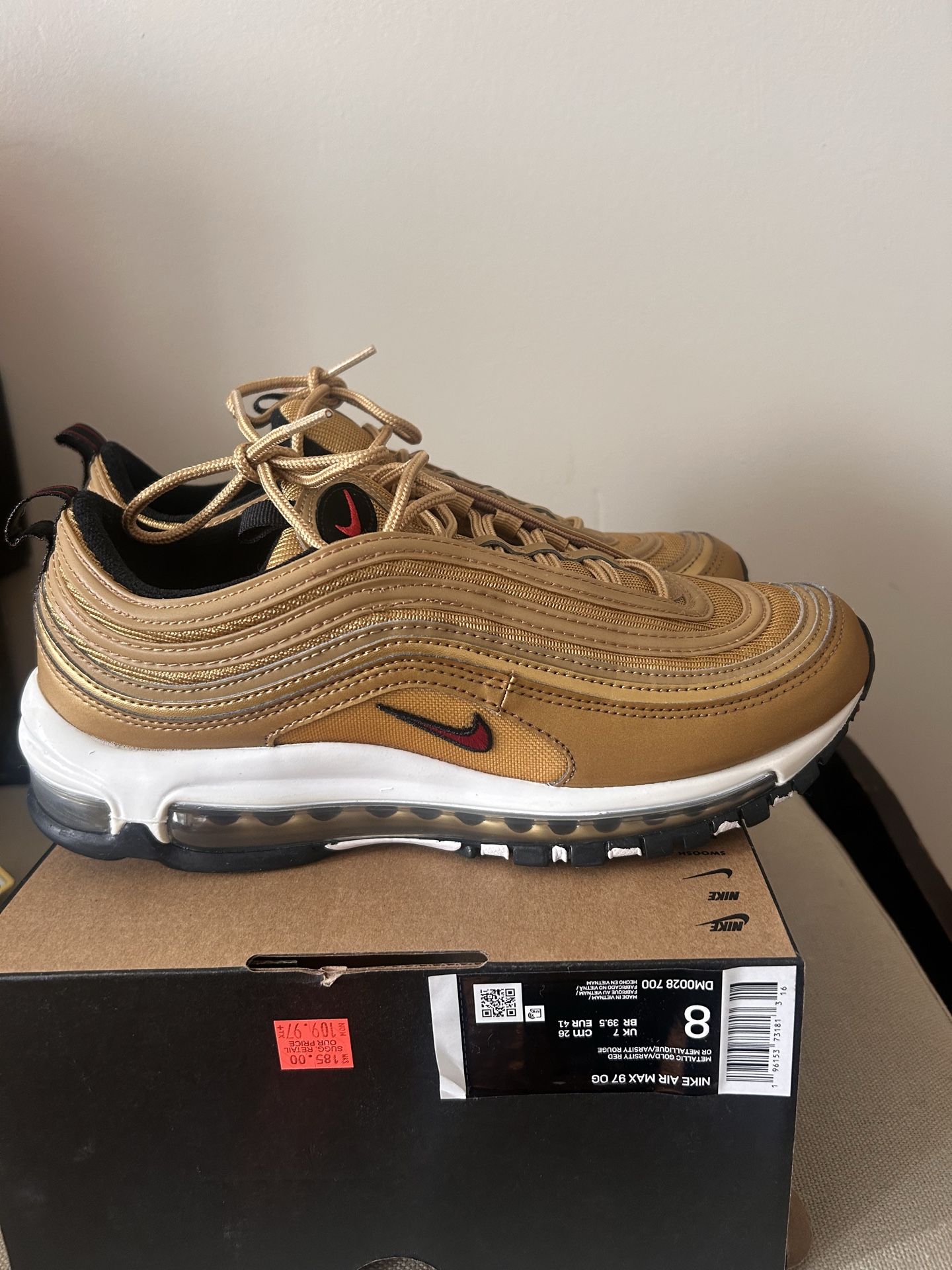 Nike Air Max 97 Gold Bullet Sz 8 - photo 3