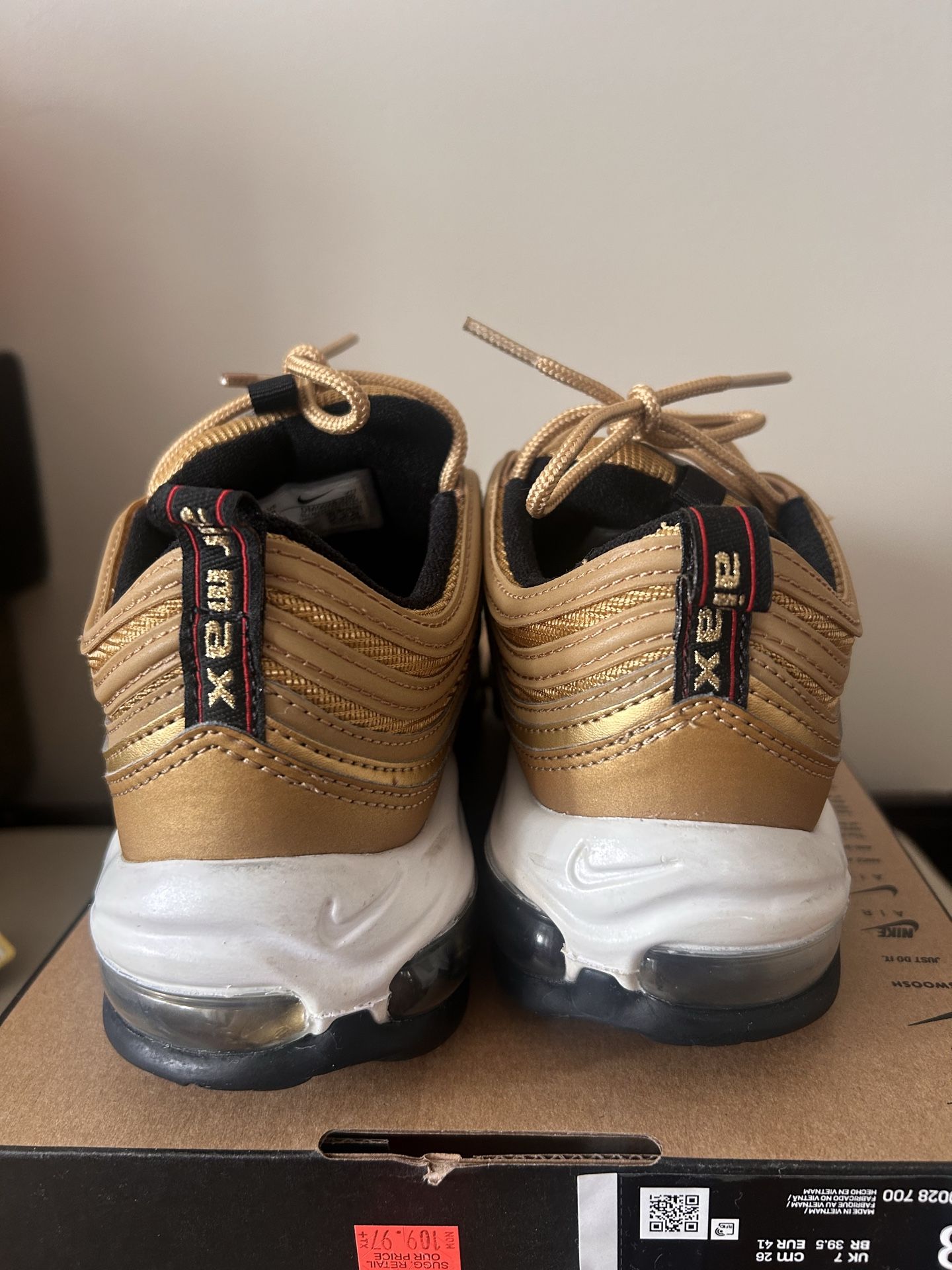 Nike Air Max 97 Gold Bullet Sz 8 - photo 4
