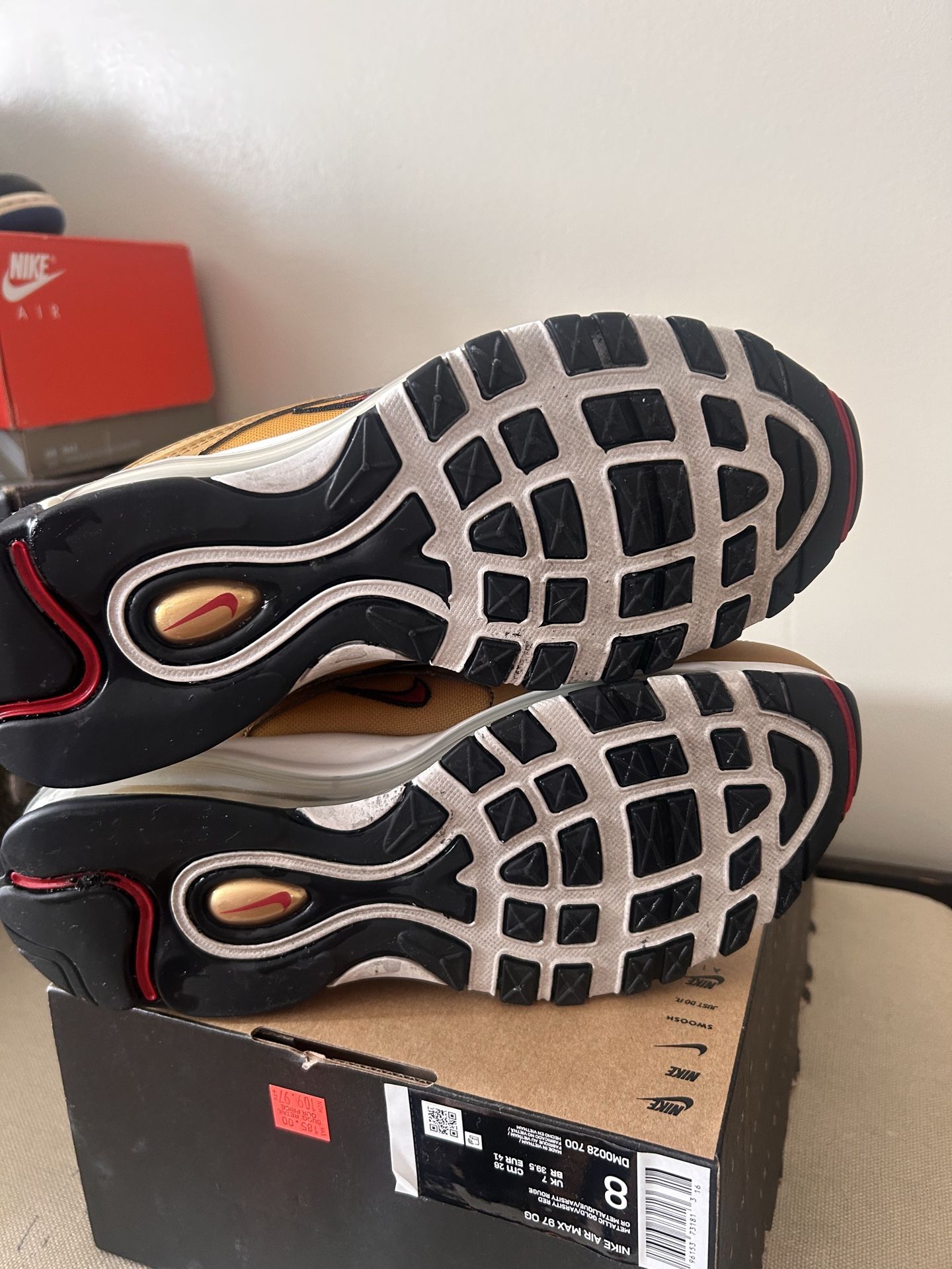 Nike Air Max 97 Gold Bullet Sz 8 - photo 5