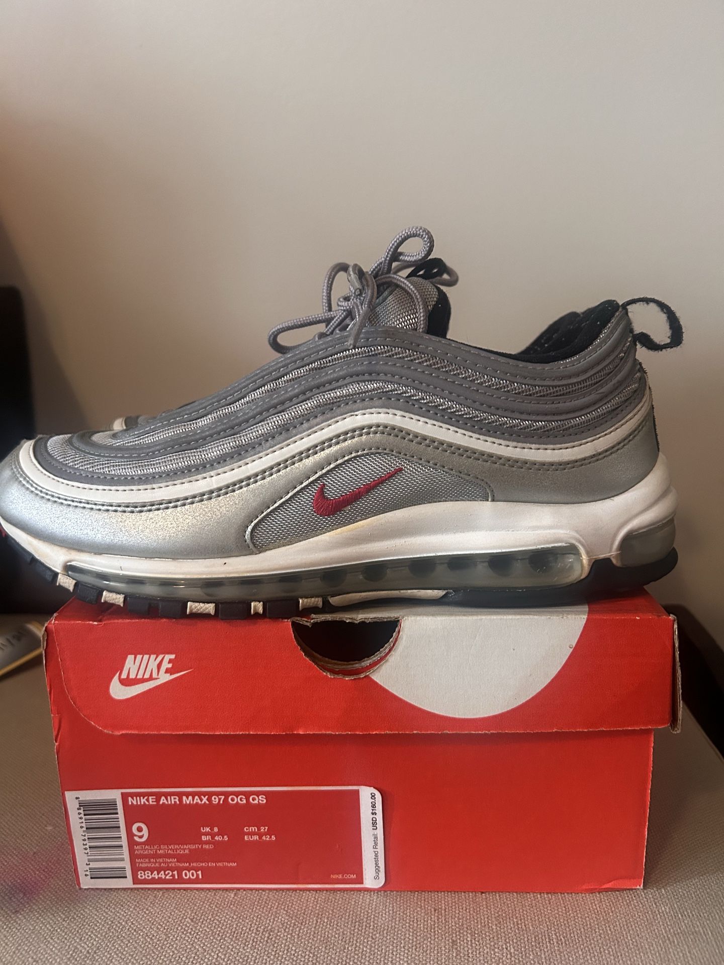 Nike Air Max 97 Silver Bullet Sz 9 - photo 3