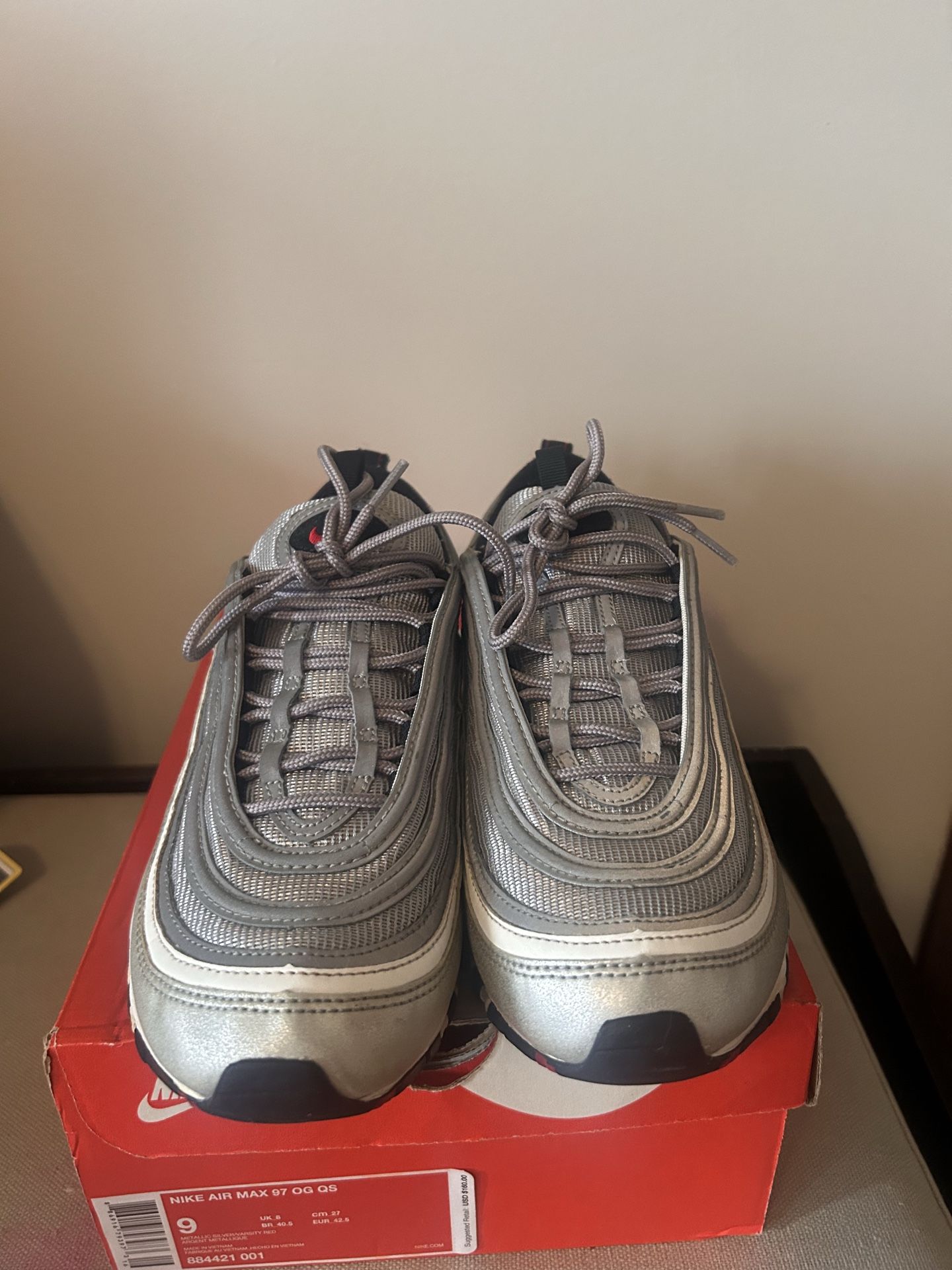 Nike Air Max 97 Silver Bullet Sz 9 - photo 4