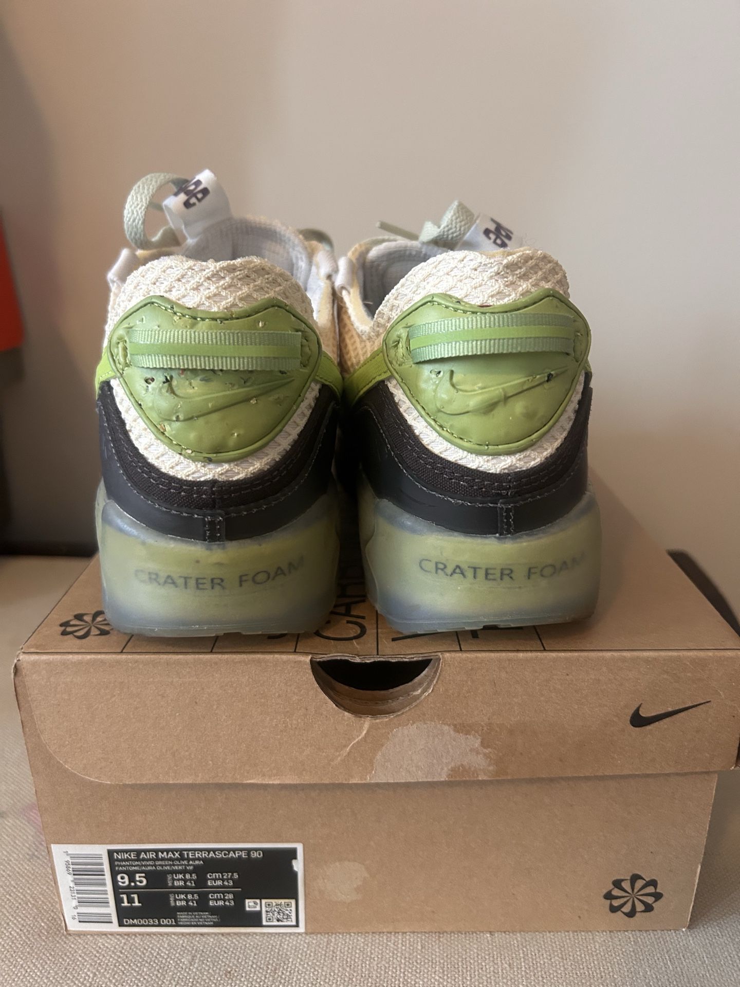 Nike Air Max 90 Terrascape Vivid Phantom Green Sz 9.5 - photo 2