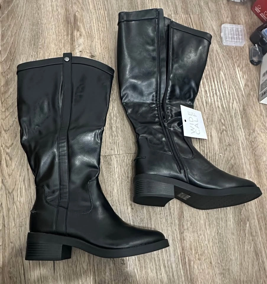 LifeStride Bridgett Wide Calf Knee High Boots 8.5W Black - photo 3