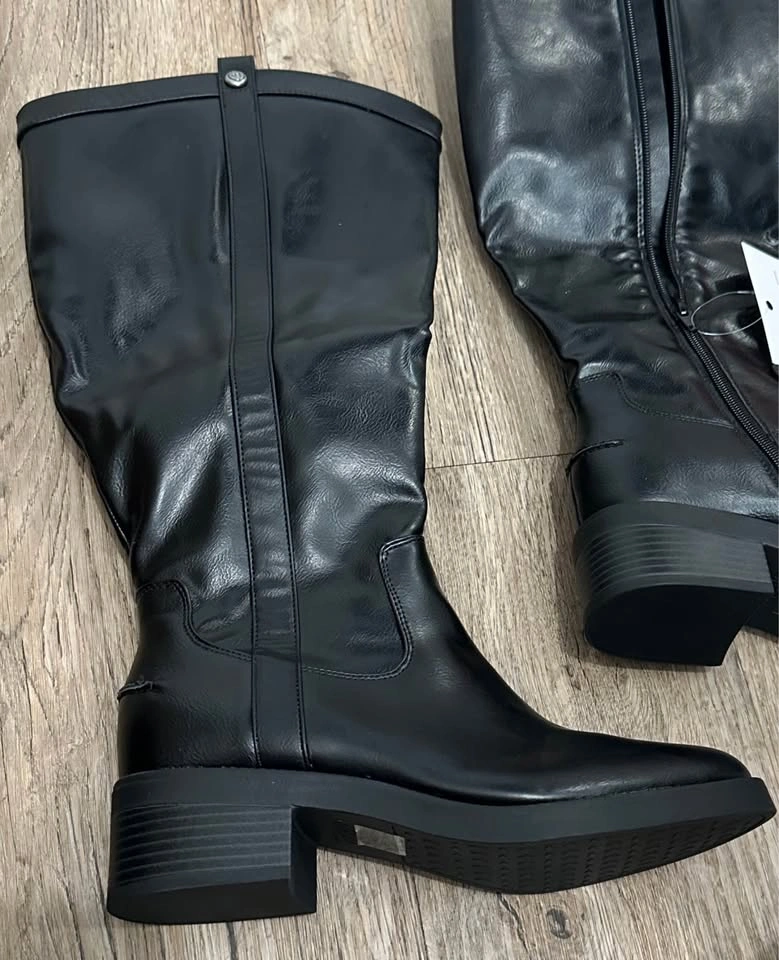 LifeStride Bridgett Wide Calf Knee High Boots 8.5W Black - photo 4