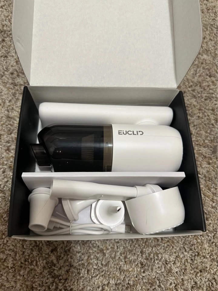 Euclid White Mini 4-in-1 Cordless Car Vacuum Cleaner - photo 2
