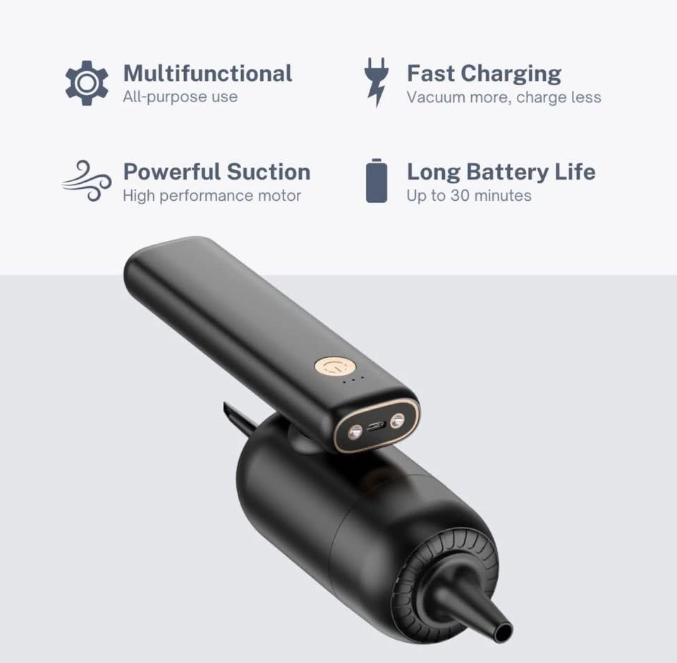 Euclid White Mini 4-in-1 Cordless Car Vacuum Cleaner - photo 4