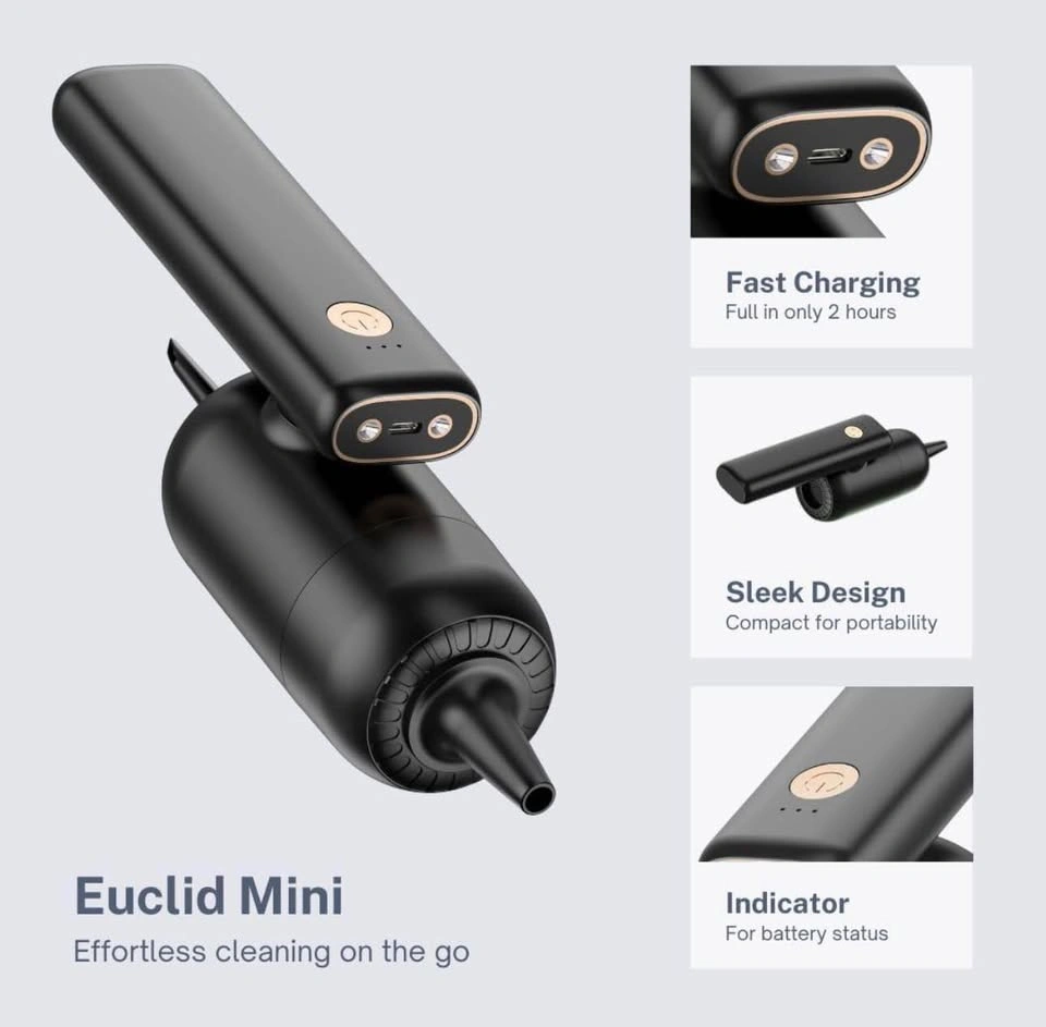 Euclid White Mini 4-in-1 Cordless Car Vacuum Cleaner - photo 5