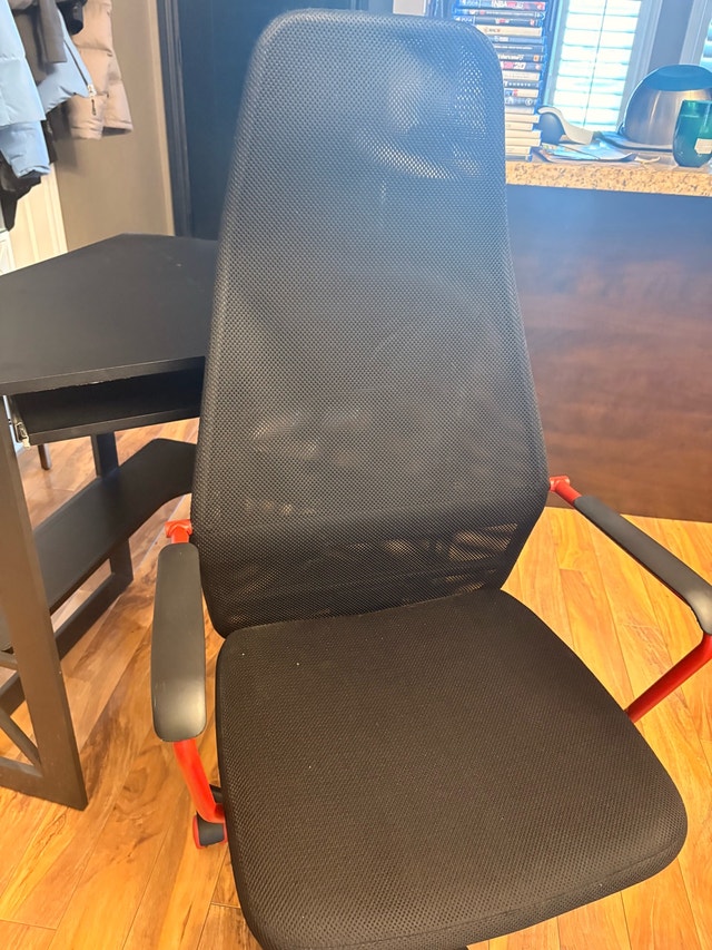 Black corner desk with chair - photo 2