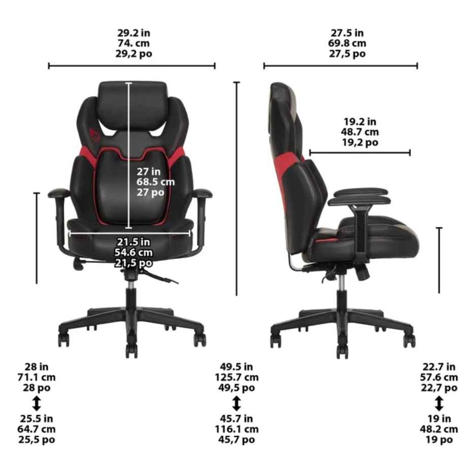 DPS Black and Red Gaming Chair - photo 4
