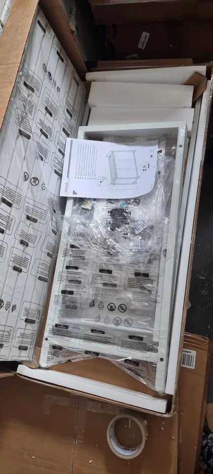3-Bag Laundry Sorter with Shelf - photo 4