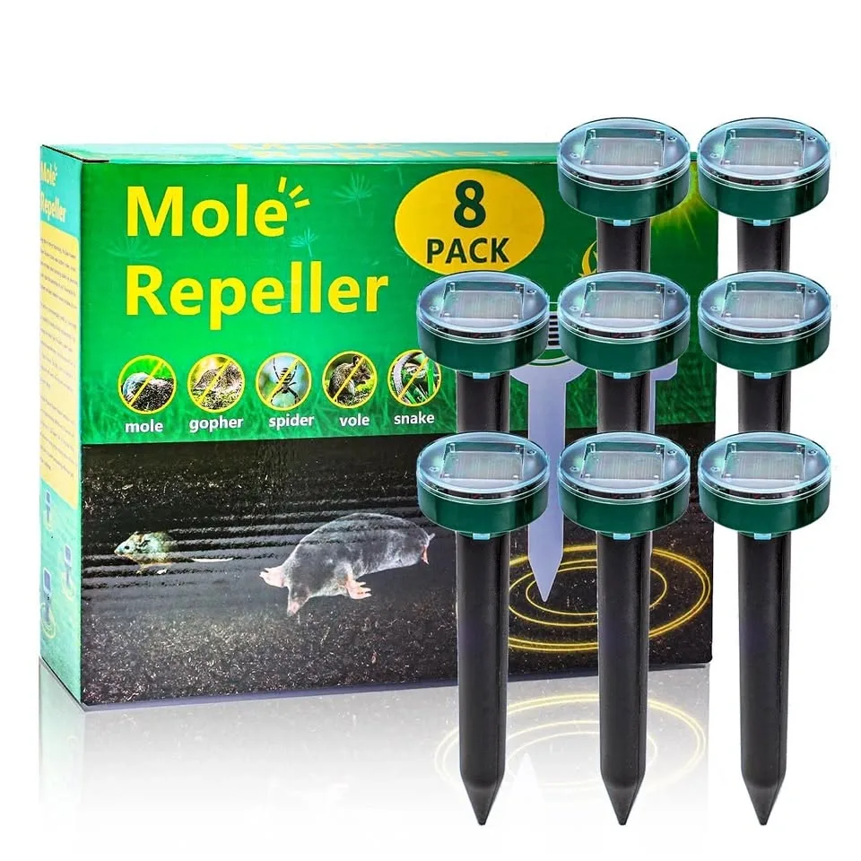 Solar Mole Repeller 8 Pack
