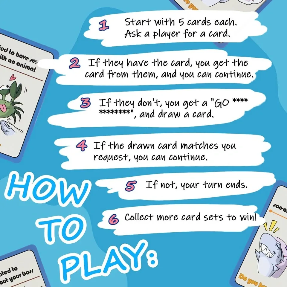 HORRDOM GO FISH CARD GAME - photo 3
