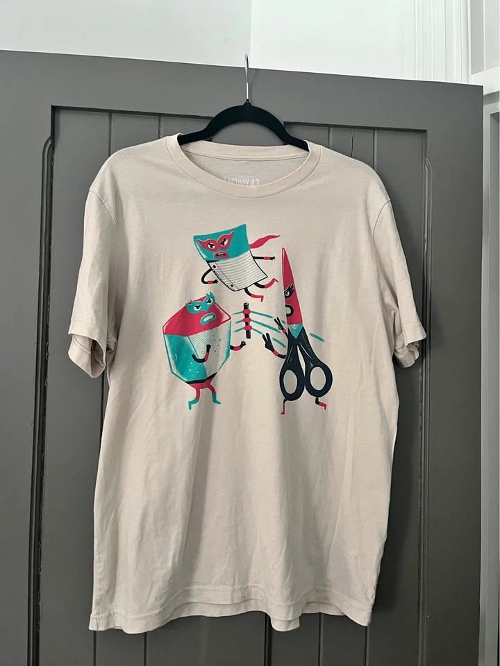 Rock Paper Scissors Unisex Tee XL
