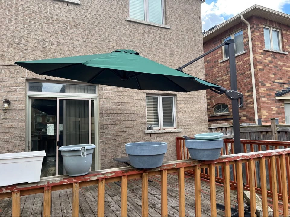 10.5 FT Patio Umbrella with Base - photo 2