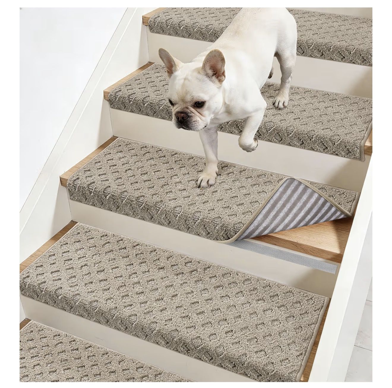 New - Bullnose Carpet Stair Treads (14 Pcs)