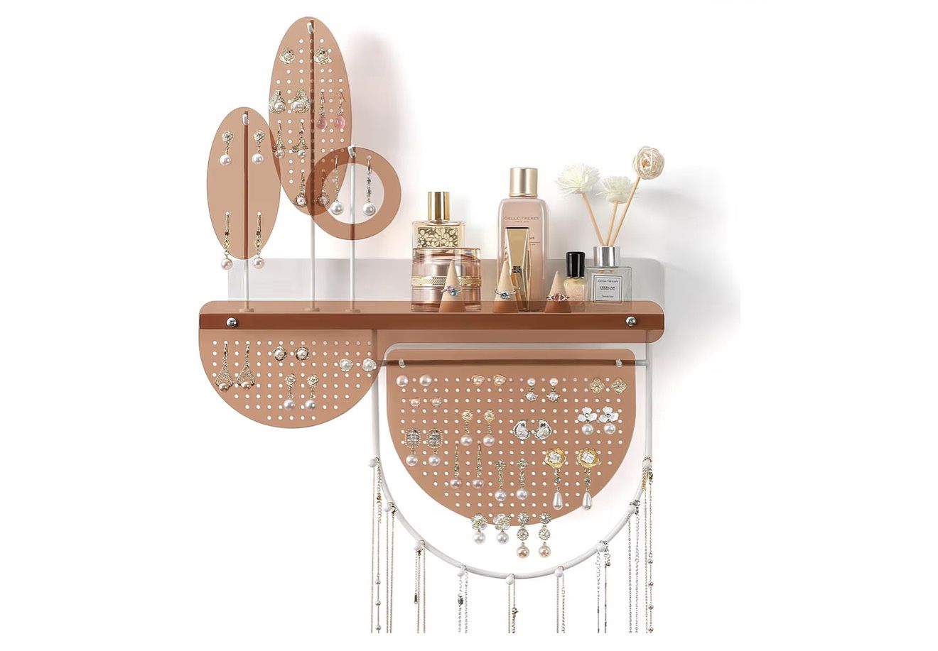 New Leaf-Shaped Wall Mounted Jewelry Organizer