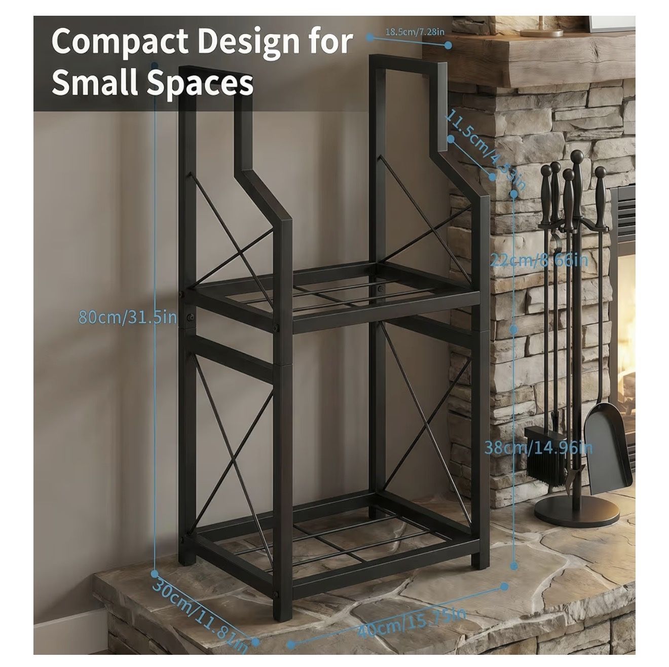 New - Firewood Rack Indoor Outdoor - photo 2