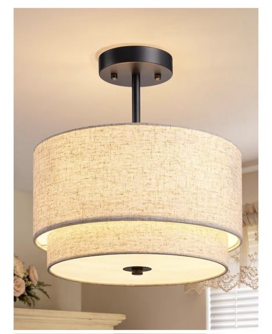 New - Semi Flush Mount Ceiling Light