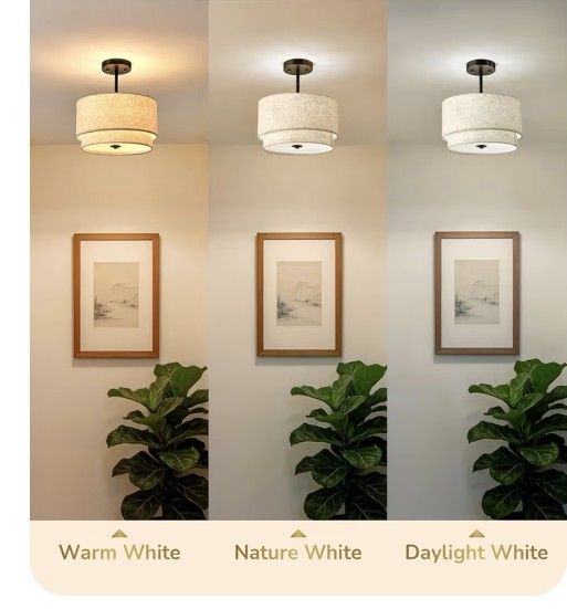 New - Semi Flush Mount Ceiling Light - photo 3