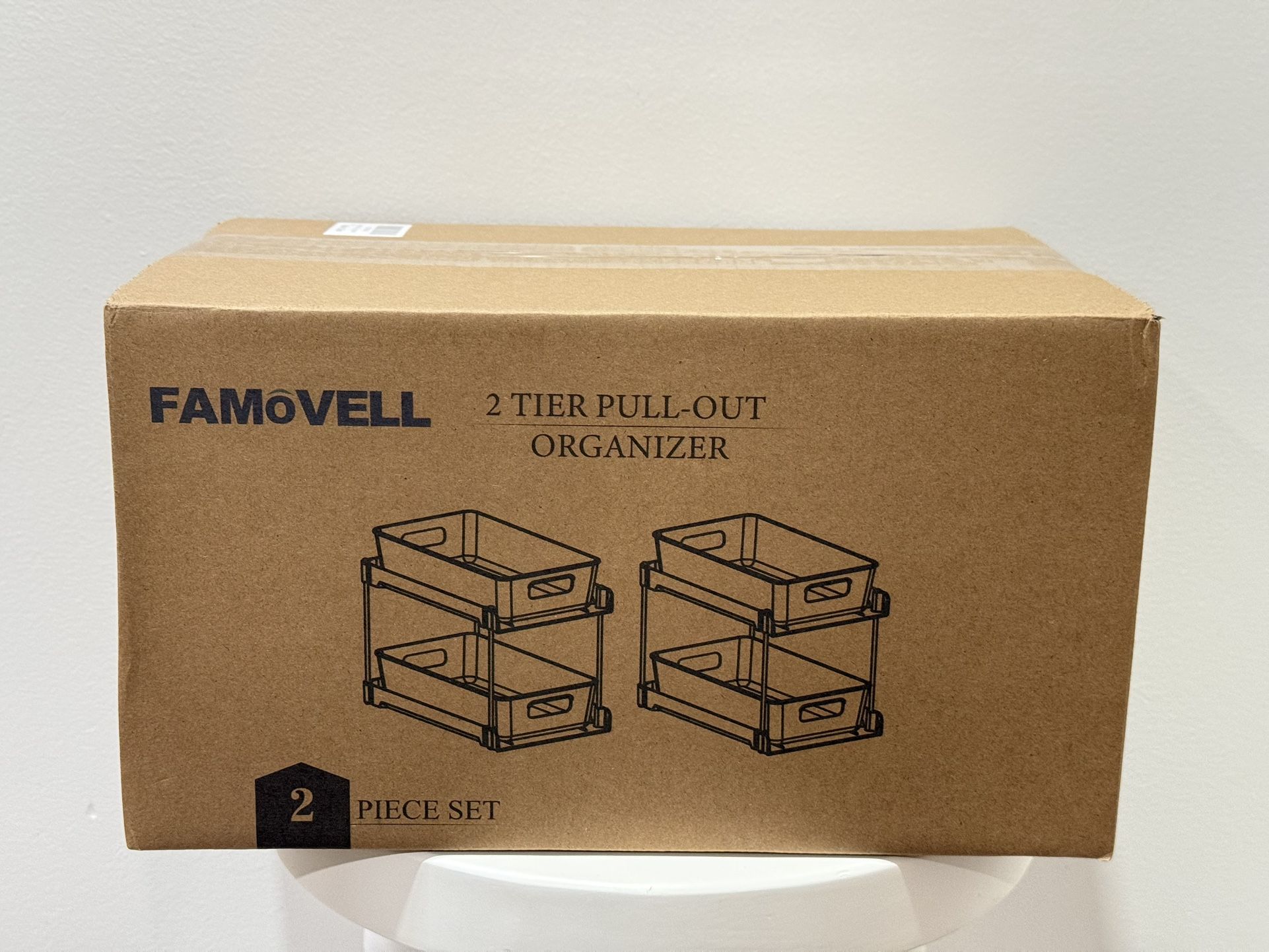 2 Tier Under Sink Organizer - Clear - photo 4