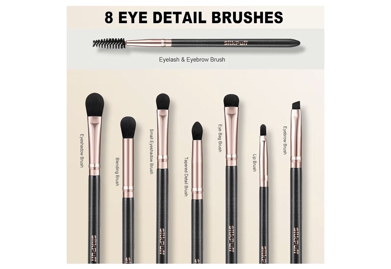 New - Silkpuff Makeup Brushes Set 15 Pcs Professional - photo 3
