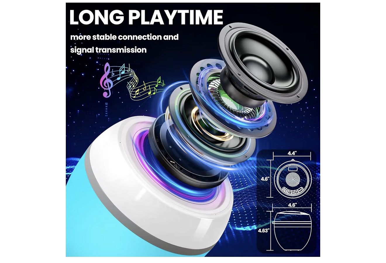 3 in 1 Bluetooth Pool Speaker with Thermometer - photo 3