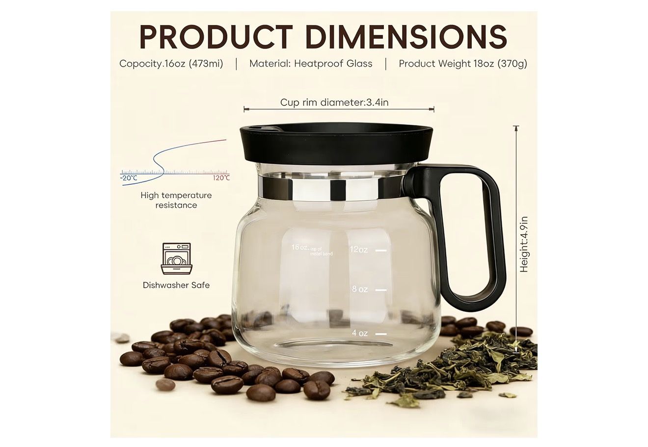 New - 16oz Coffee Pot Mug - photo 2