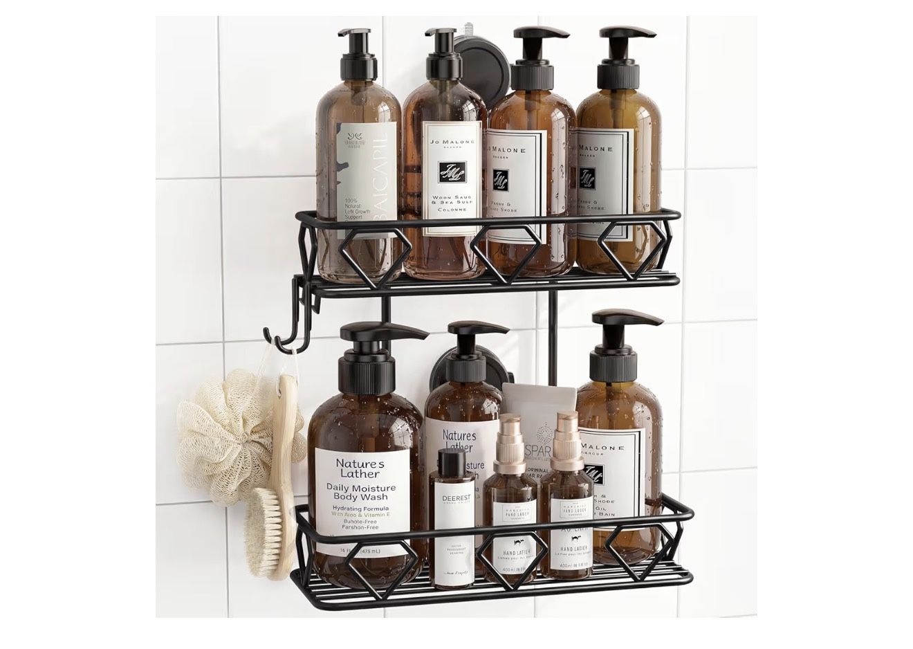 New - Shower Caddy Suction Cup, No Drilling